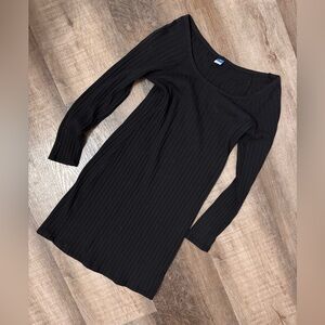 Old Navy Black Ribbed Knit Top